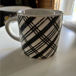 Hearth & Hand Plaid Green and White Mug